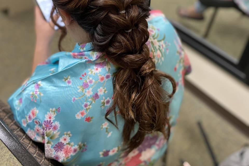 Braided updo