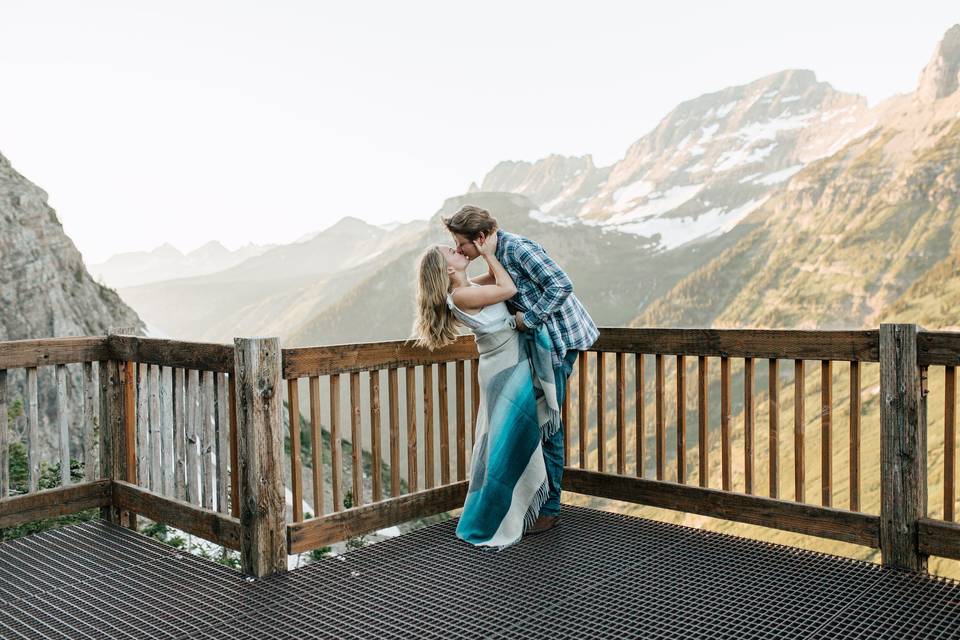 Glacier Engagement with views