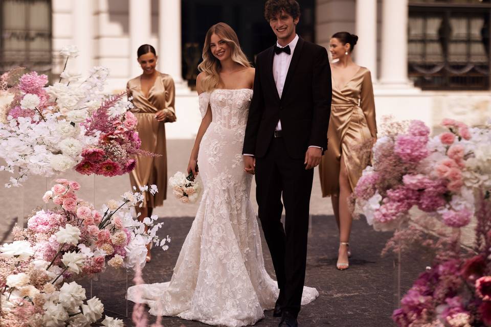 #Lace Of the shoulder Gown