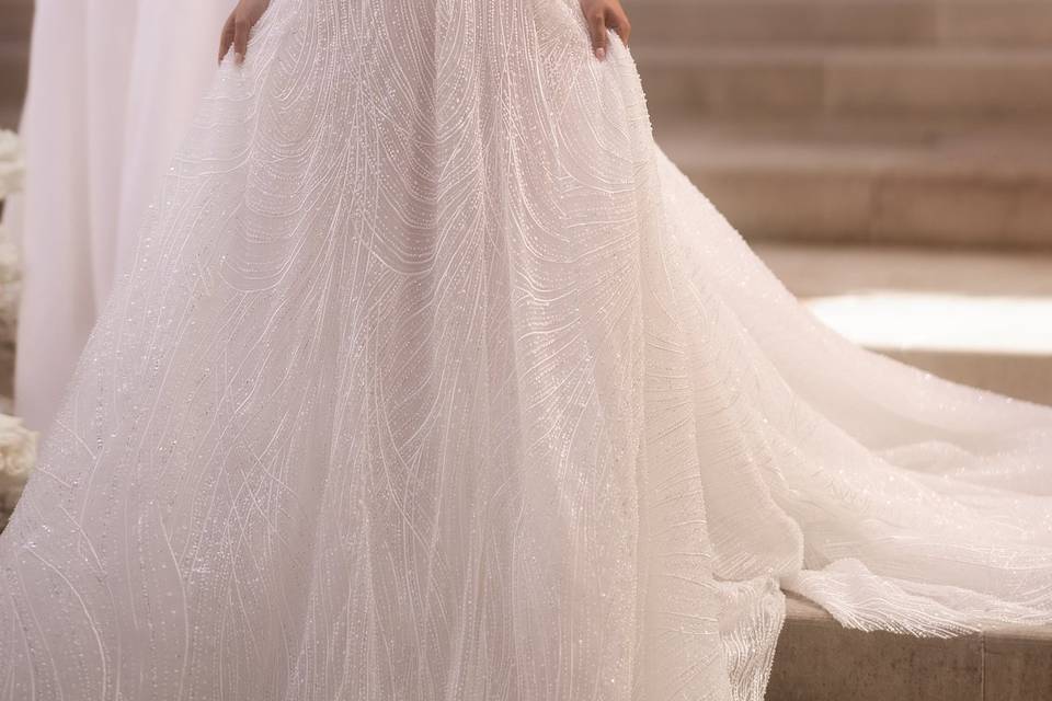 #spaghetti straps wedding dres