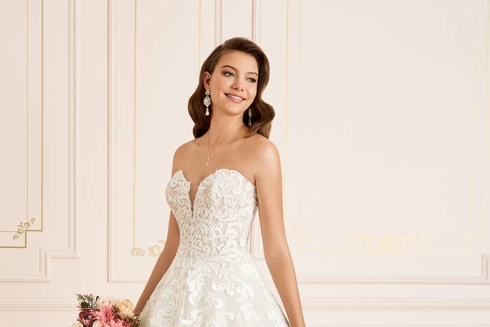 Lace ball gown style