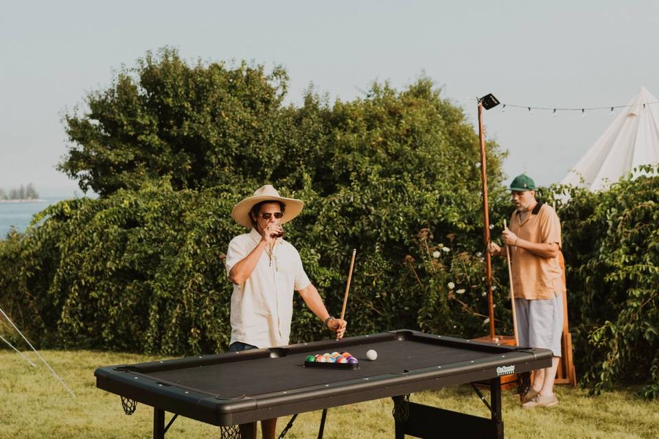 Our pool table is a crowd fav.