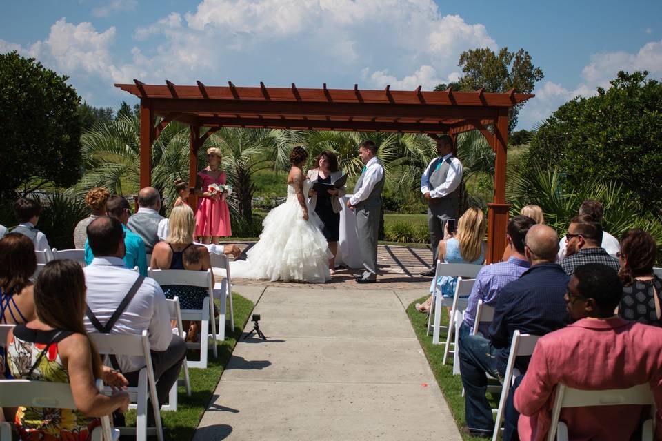 At the altar