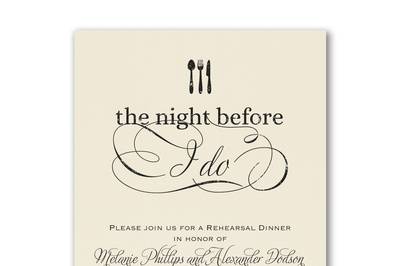 Rehearsal dinner invitations