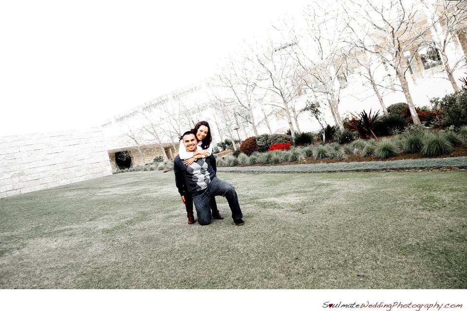 The Getty Center, Engagement Session, Los Angeles, California