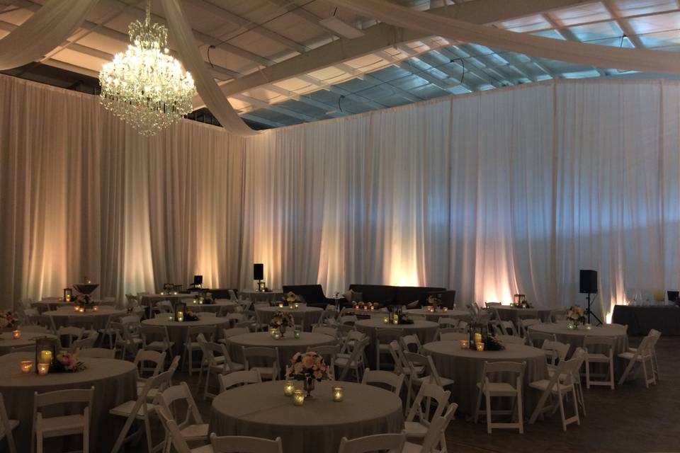 Event lighting and Drapery