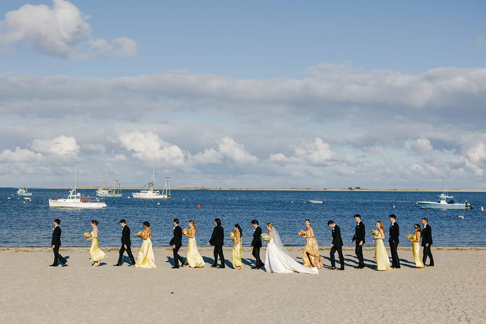 Wedding Party at the beach