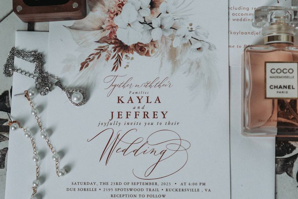 Wedding Flatlay Details