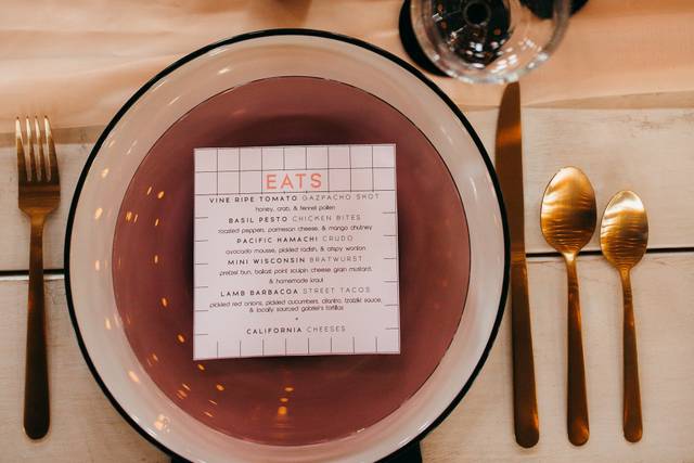 Menu and Tablescape - Photo by Kami Olavarria