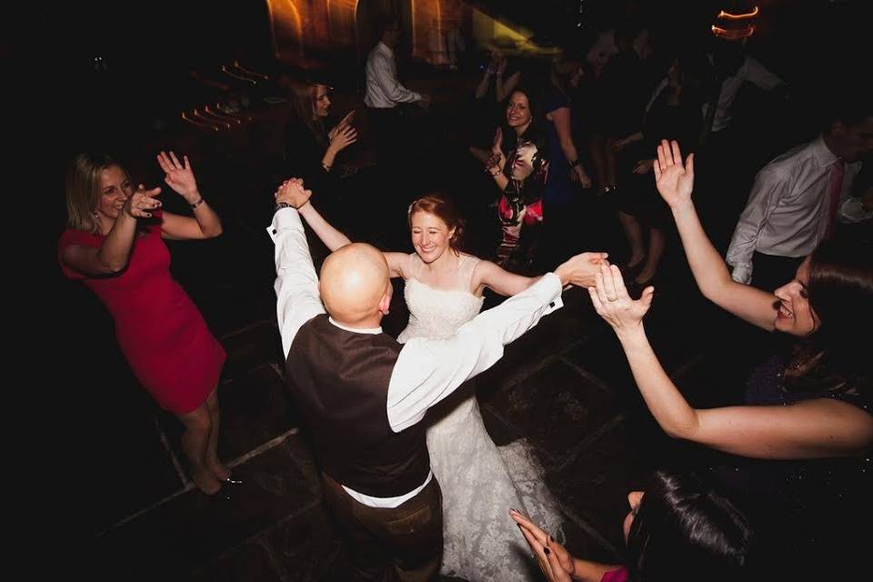 Dancing at the reception