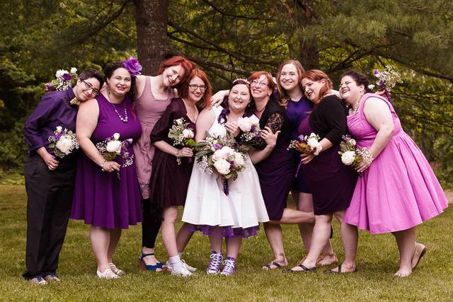 Wedding Party in Backyard