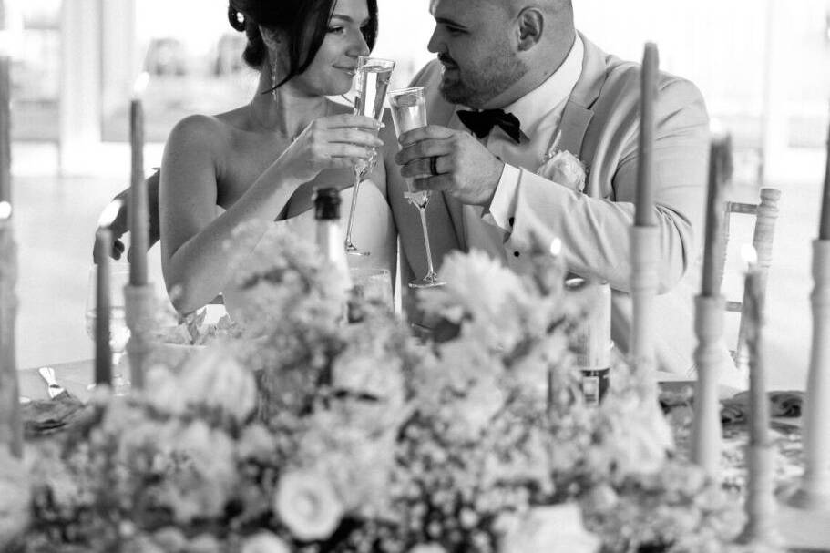 Cheers to the Bride & Groom