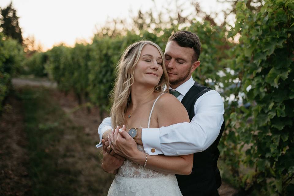 Vineyard wedding photos