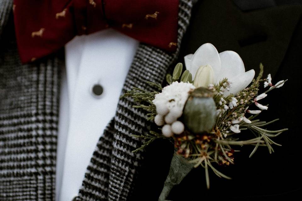 Winter boutonniere