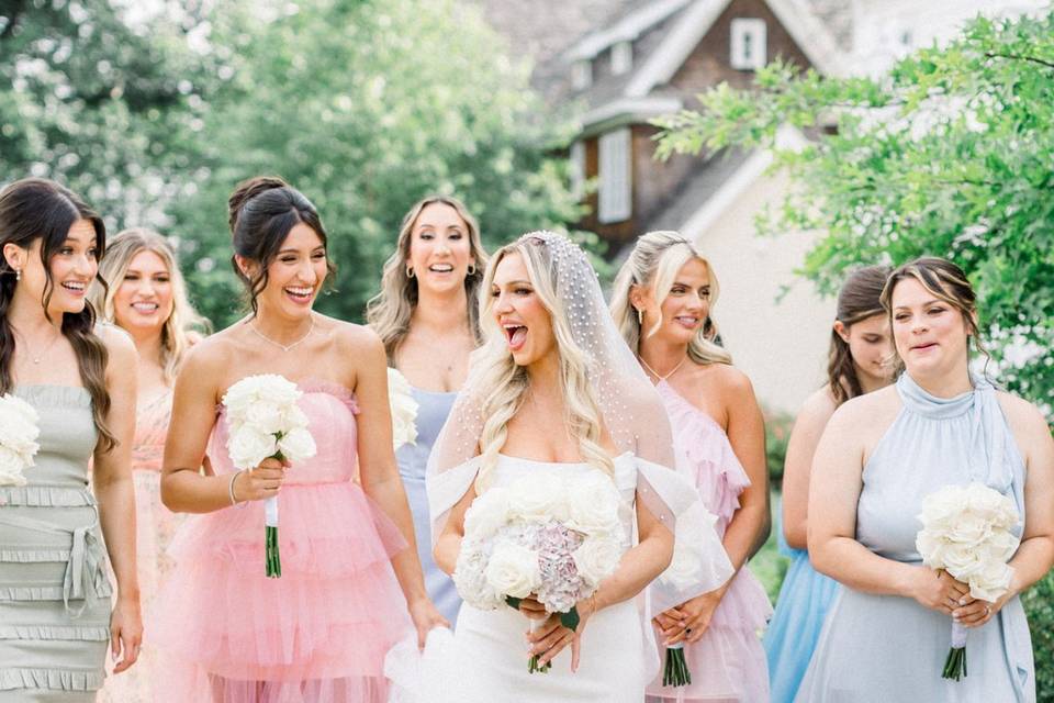 Fun Bridal Party Flowers