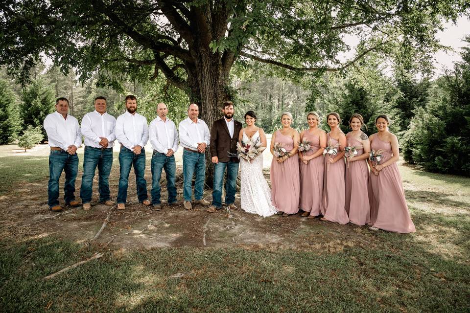 Country Wedding Party