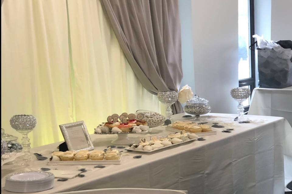 Reception dessert table