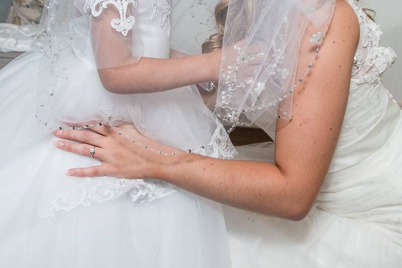 Kissing The Flower Girl