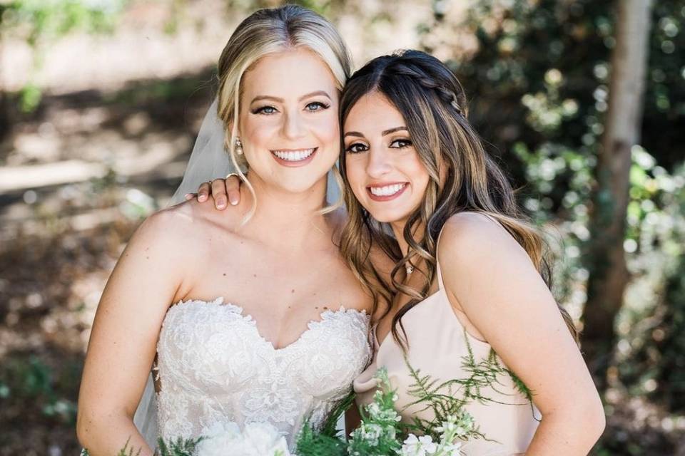 Bride and Maid of Honor