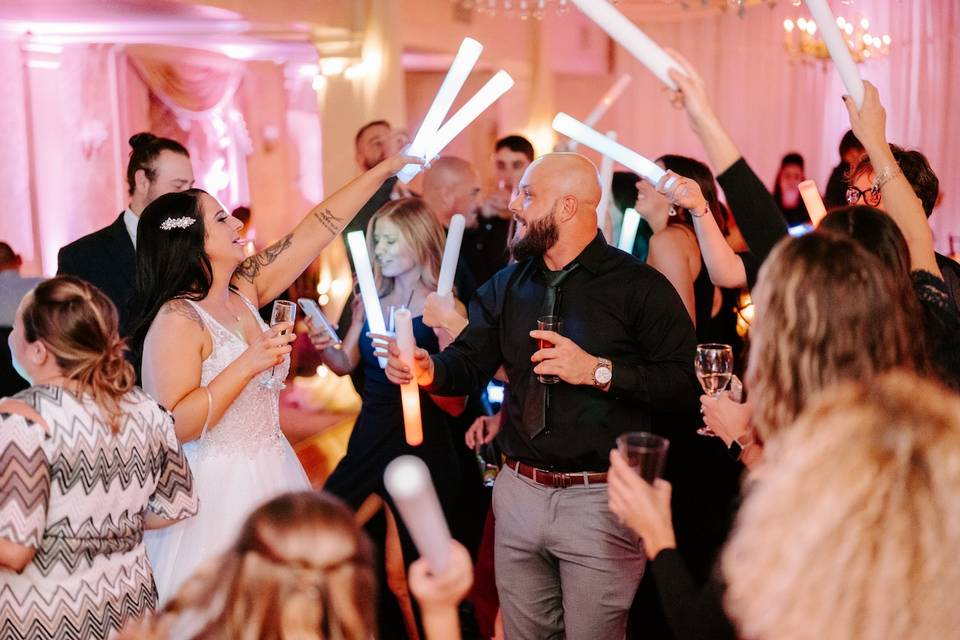 Wedding Party w/ Glow Tubes