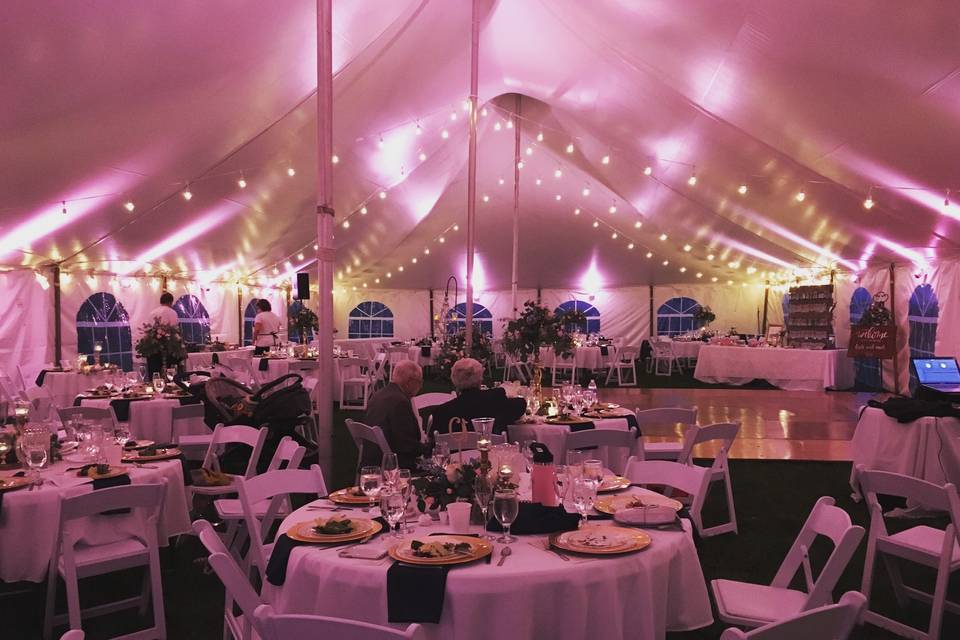 Tent lighting design