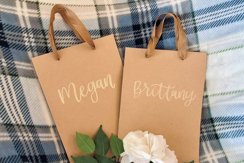 Gift bags for favors