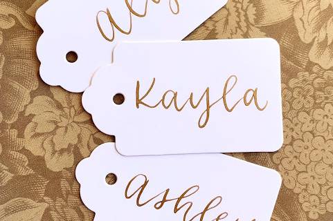 Gift tags for guests