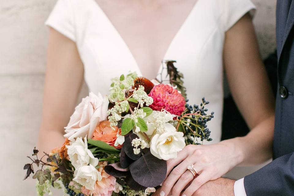 Bouquet and Clutch