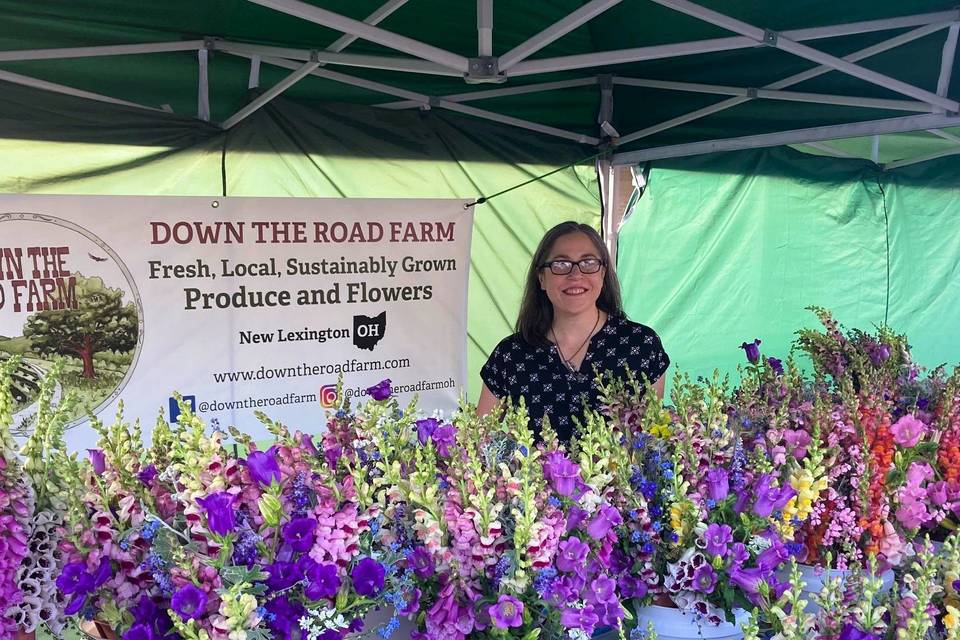 Spring market bouquets