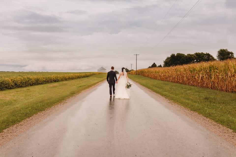 Corn Field Romantic Wedding
