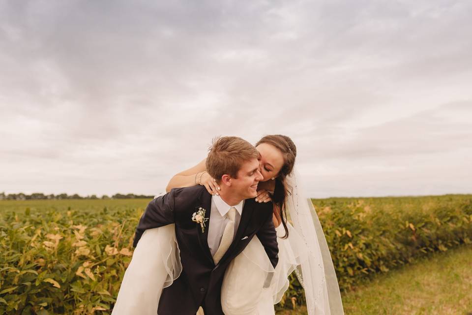 Corn Field Romantic Wedding