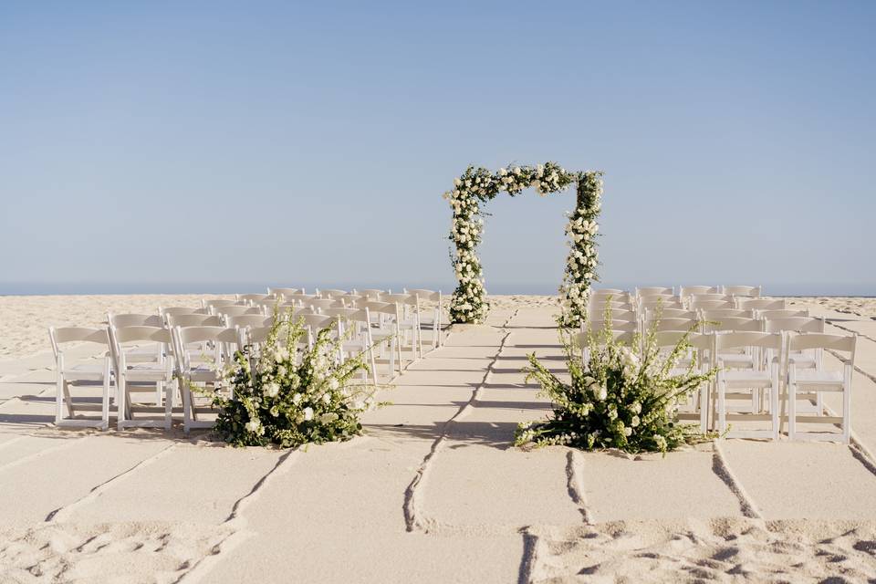 Beach Ceremony set up