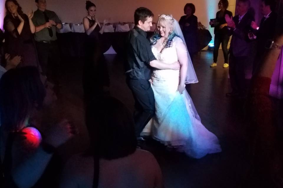 Couple's first dance