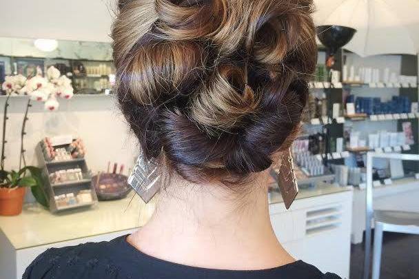 Tied hair