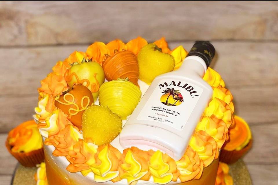 Malibu cake