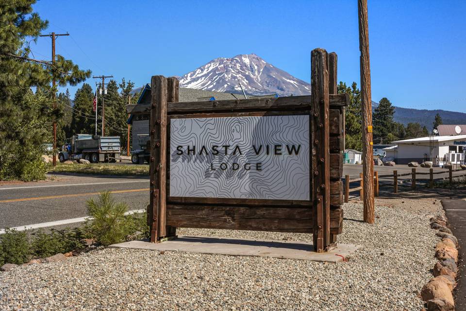 Incredible view of Mt Shasta