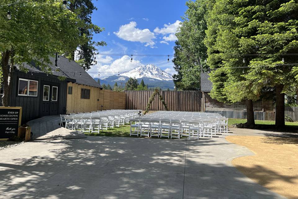 Ceremony with a view