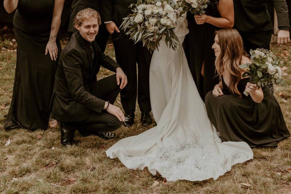 Photos with bridal party