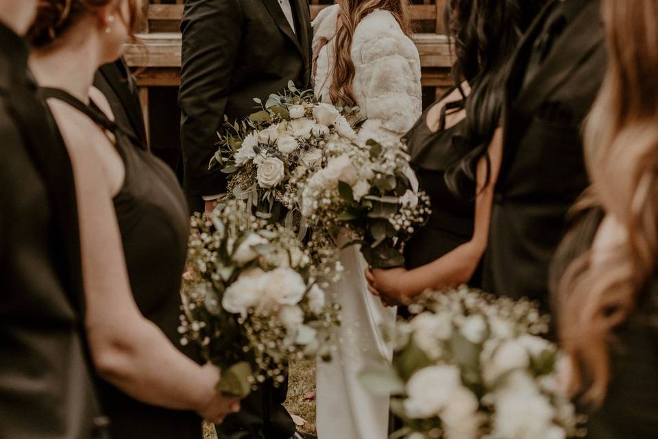 Photos with bridal party