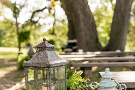 Mismatched Metal Lanterns