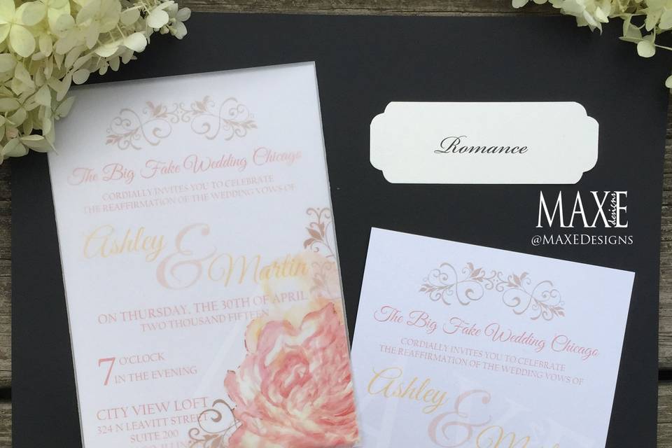 Romance MAXE Invitations