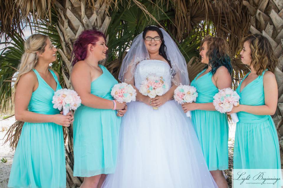 Bride & her bridesmaid