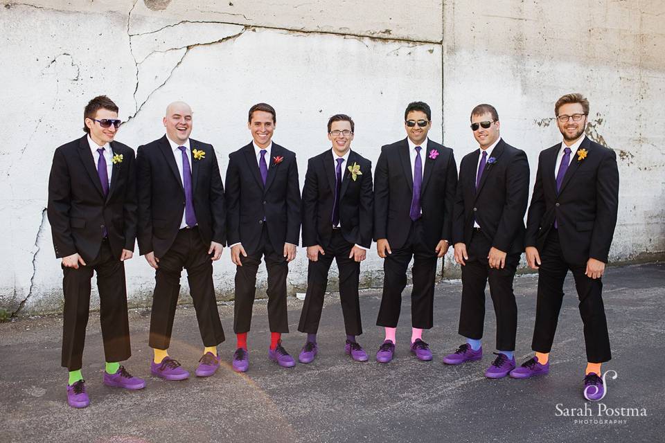 Groom and groomsmen