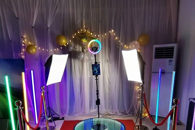 360 Booth without enclosure