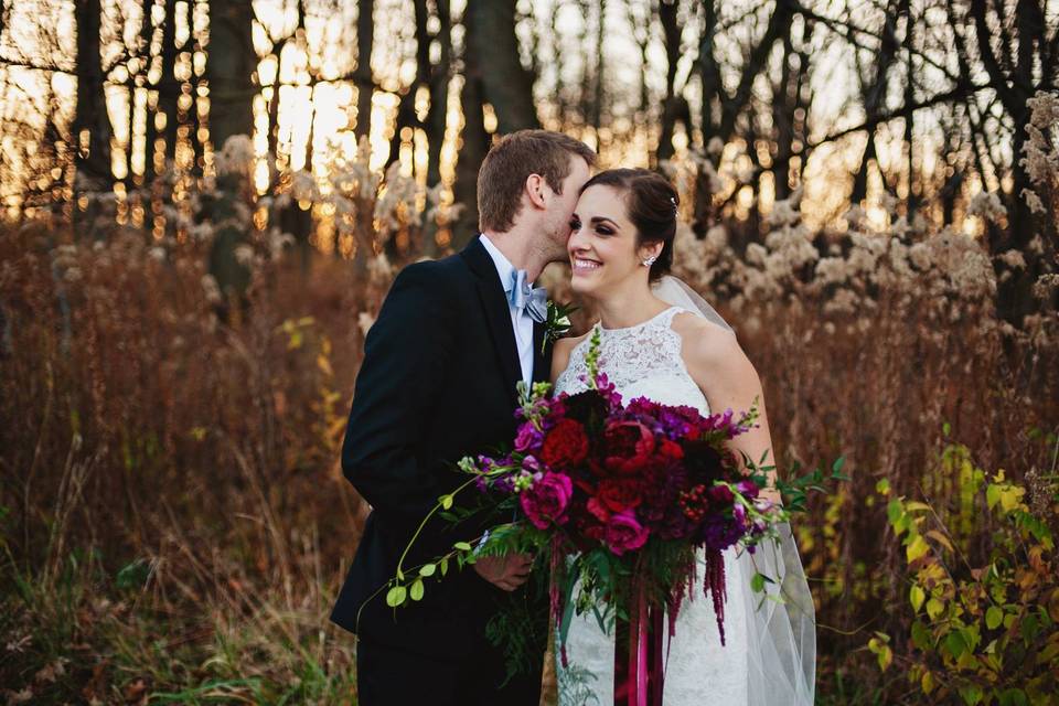 Flowers in mauve - Dana Ashley Events