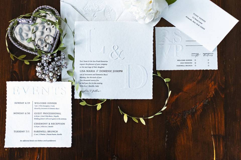 Italy Escape with embossing