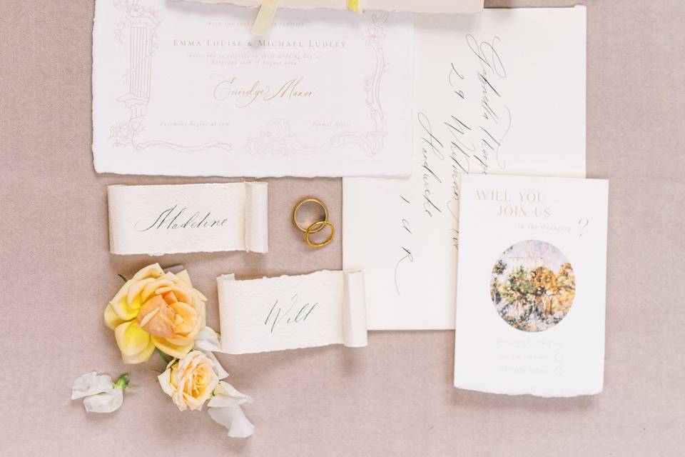 Invitation Flatlay