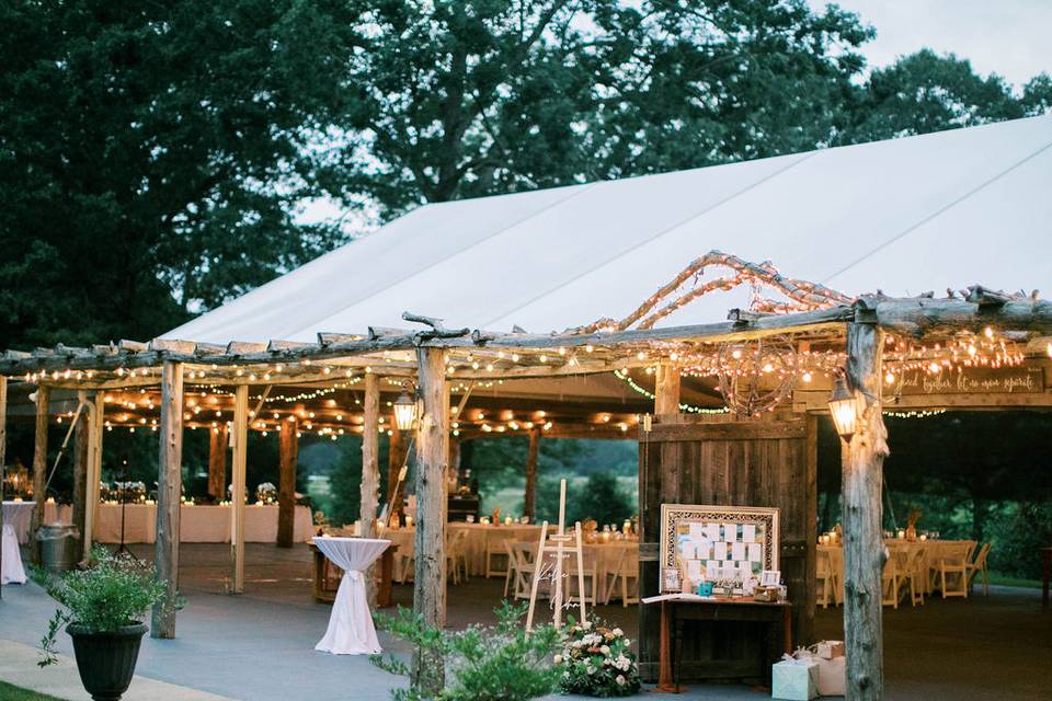 Tent at night