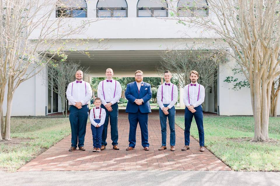 Groom and his boys