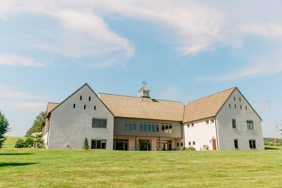 Bank Barn with lawn